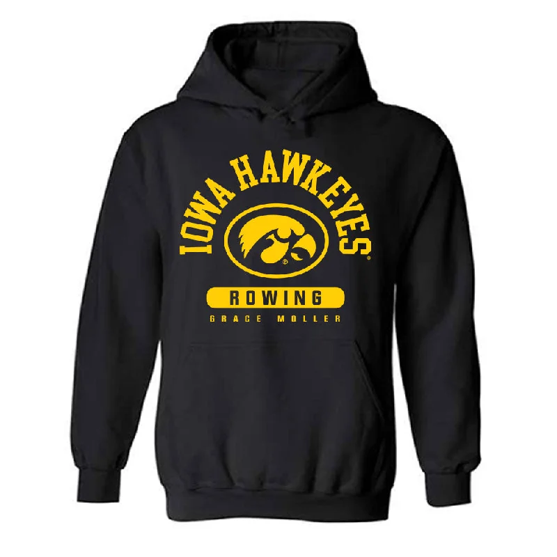 Iowa - NCAA Women's Rowing : Grace Moller - Classic Fashion Hooded Sweatshirt Hoodie with Full-Zip Functional Layering