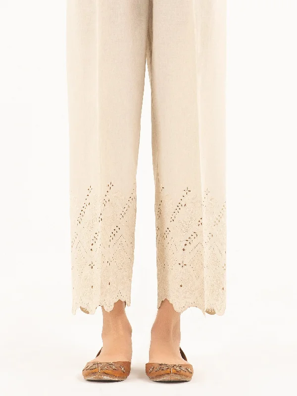 Embroidered Cambric Trousers(Pret) Trousers Top Rated