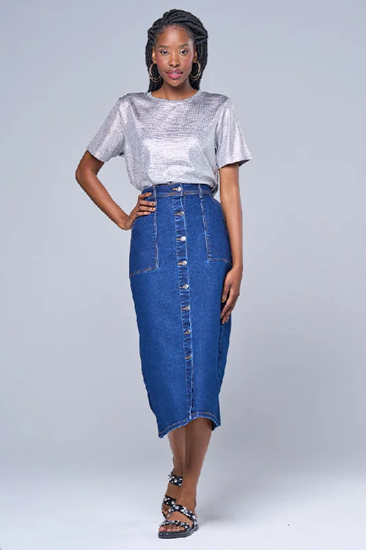 Denim Skirt chiffon skirt airy