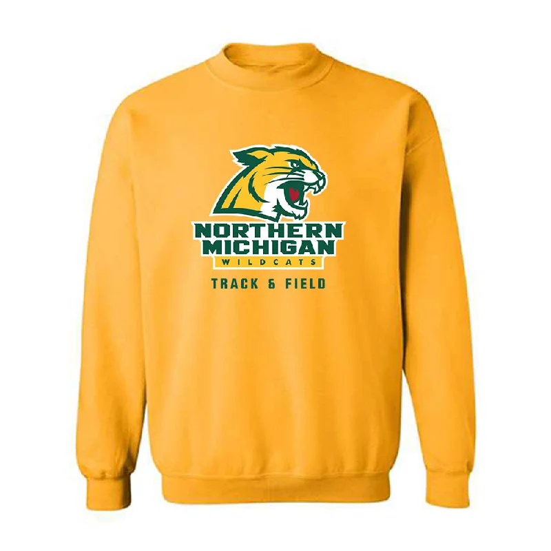 Northern Michigan - NCAA Women's Track & Field : Madelyn Rasmussen - Classic Shersey Crewneck Sweatshirt Hoodie with Typography Text Message