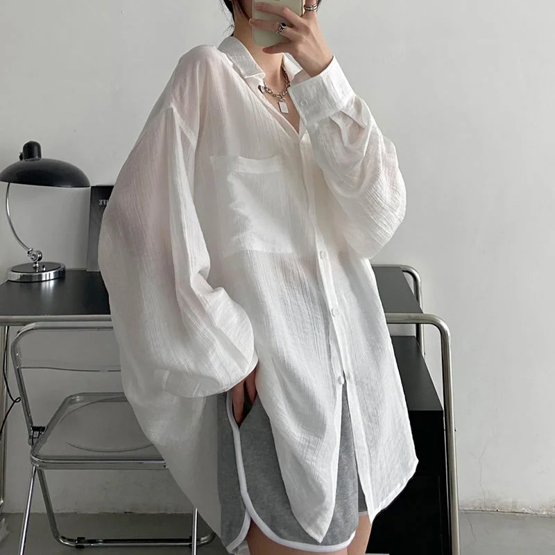 Thin Loose Casual Jacket Cardigan Sweater Pullover