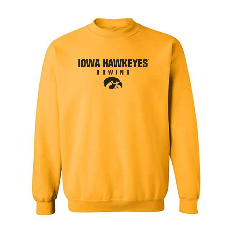 Iowa - NCAA Women's Rowing : Grace Hutt - Classic Shersey Crewneck Sweatshirt Hoodie with Hem Embroidery Detailed Premium