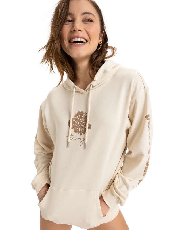 Surf Stoked Terry Vintage Hoodie in Parchment Graphic Hoodie Design Print