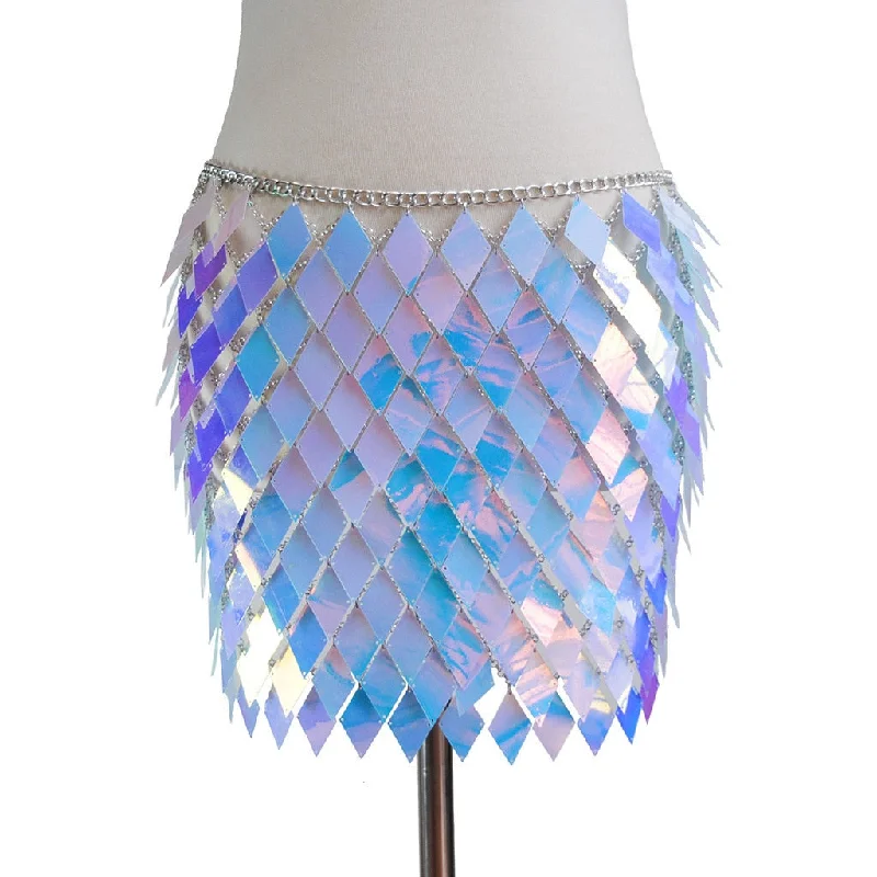 blue skirt