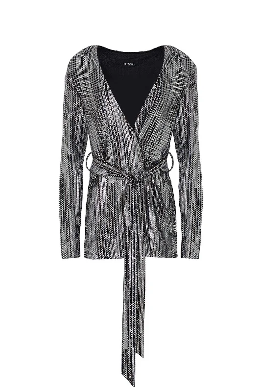 Shoulder Pad Jacket (Final Sale) Wool Jacket Cashmere Jacket Tweed Jacket