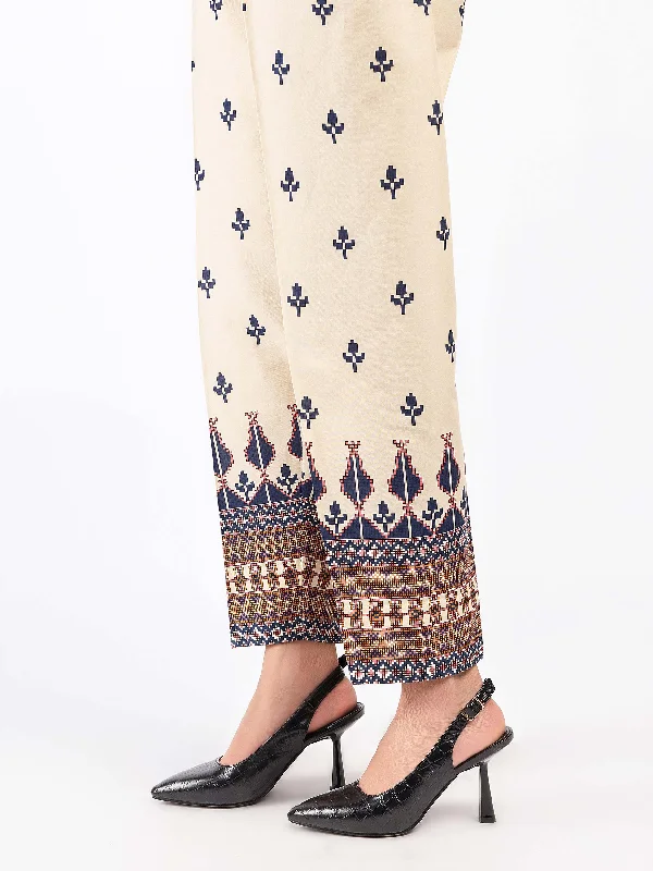 Printed Winter Cotton Trousers Trousers Fleece Cozy