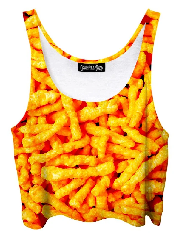 Cheetos Snack Foodie Crop Top Chenille Blend Fleece Blend Nylon Blend