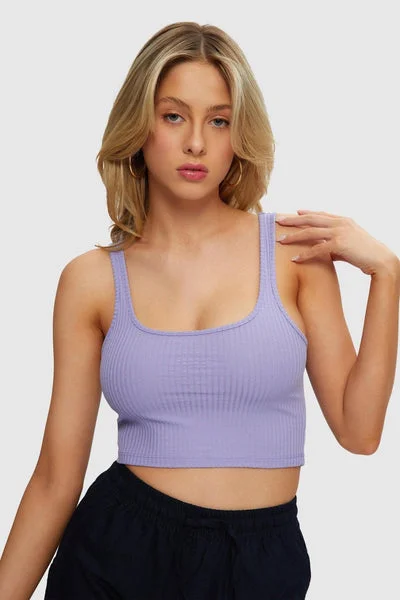 Kuwalla Crop Tank bronze tank top