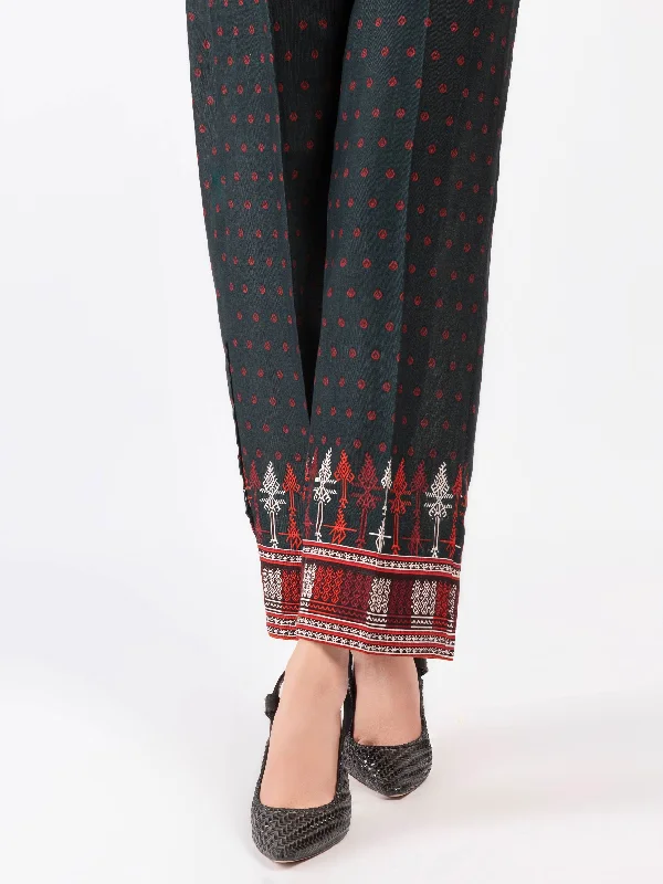 Printed Khaddar Trousers Trousers Palazzo Wide Leg