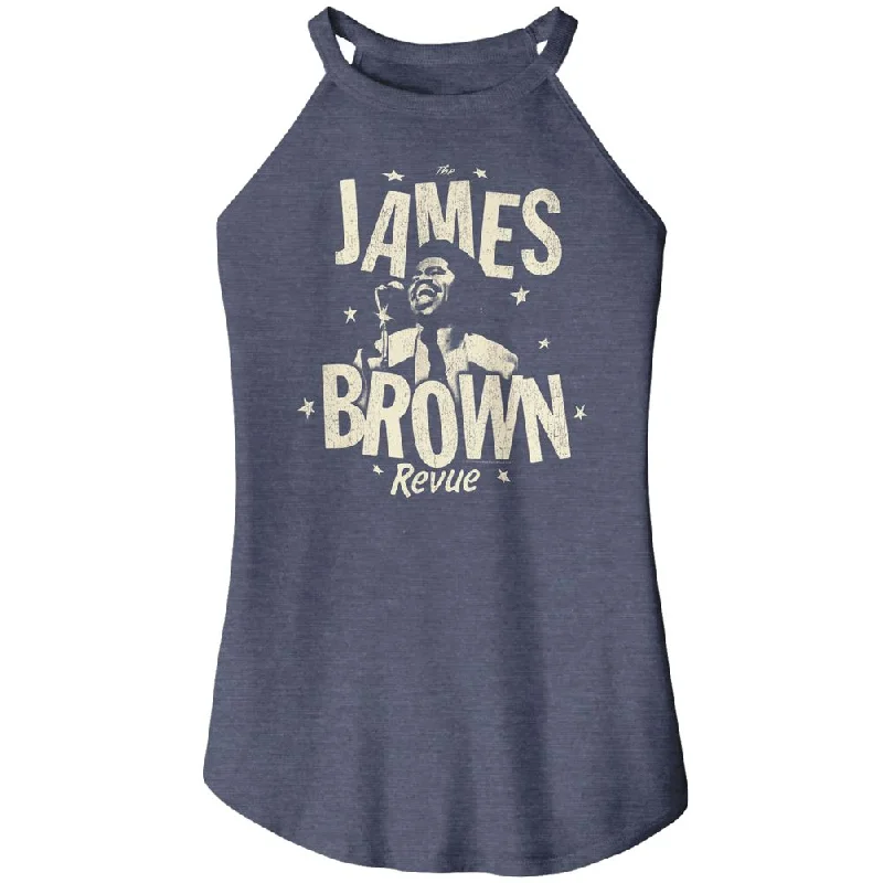 JAMES BROWN Rocker Tank Top, Monochrome Revue grey tank top