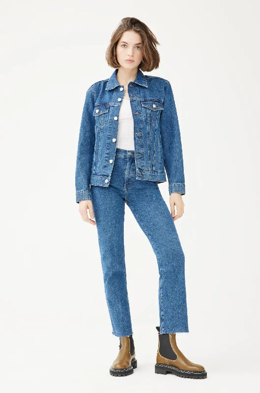 LBC - DENIM JACKET | PACIFIC Tiered Jacket Buttoned Jacket Zippered Jacket