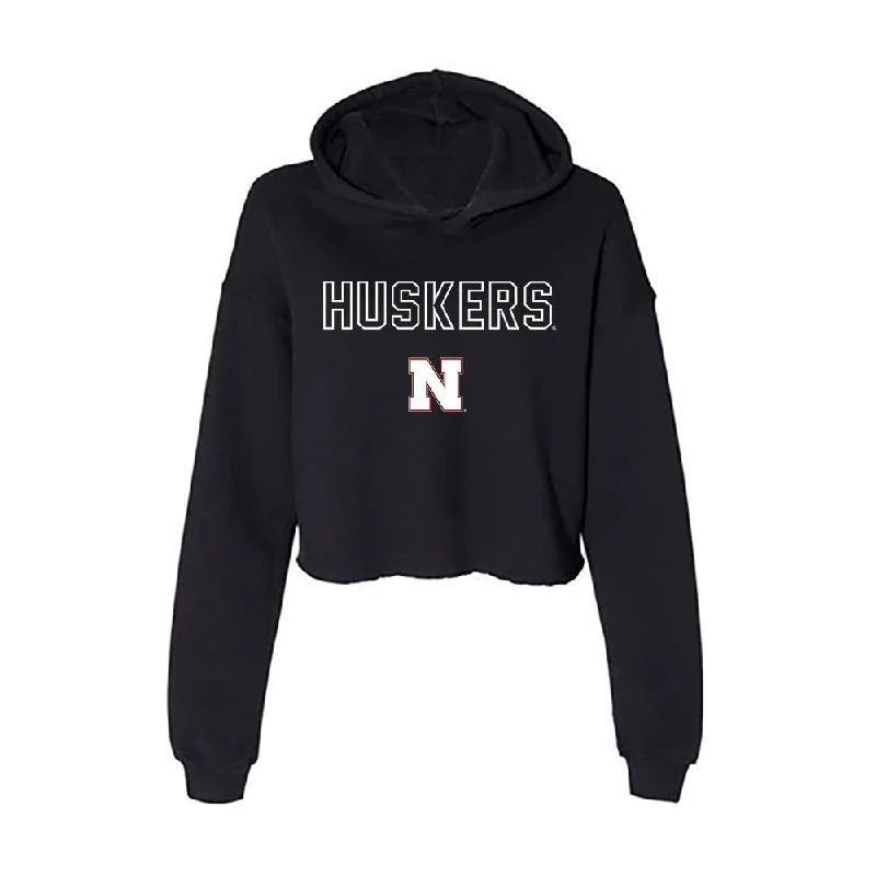 Nebraska - NCAA Women's Track & Field (Outdoor) : Marie Alukonis-Pfannenstiel - Women's Crop Fleece Hoodie Hoodie Dress Longline Feminine