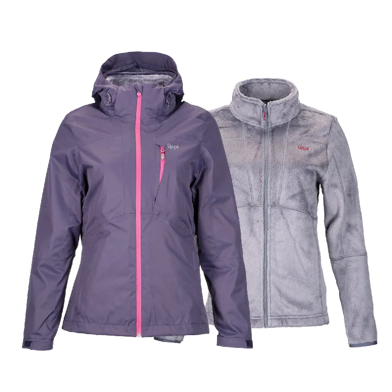 Chaqueta Mujer Tres Cruces Fusion-3 Hoody Jacket Indigo Azul Lavanda Lippi Ribbed Jacket Pleated Jacket Ruffled Jacket Chaqueta Mujer Tres Cruces Fusion-3 Hoody Jacket Indigo Azul Lavanda Lippi Ribbed Jacket Pleated Jacket Ruffled Jacket