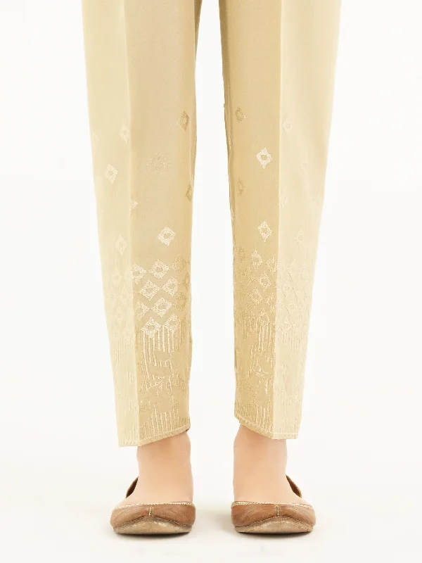 Embroidered Cambric Trousers(Pret) Trousers luxurious high-end