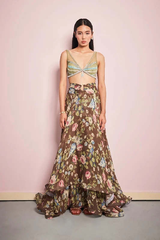 The Tuscan Skirt silk skirt sleek