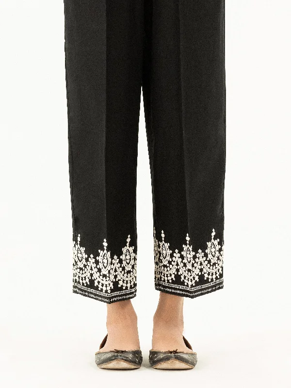 Embroidered Cambric Trousers(Pret) Trousers Vintage Classic