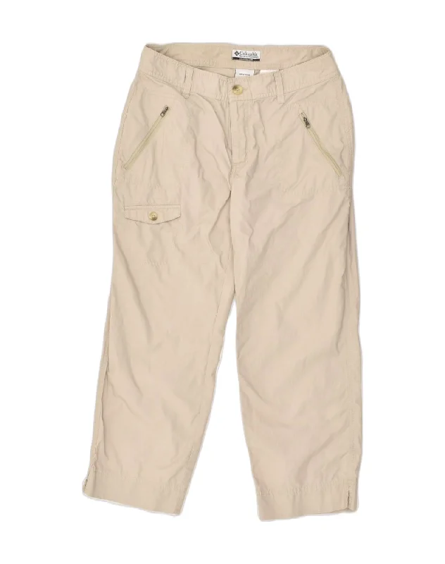 COLUMBIA Womens Straight Cargo Trousers US 8 Medium W30 L24 Beige Cotton Trousers Print Floral COLUMBIA Womens Straight Cargo Trousers US 8 Medium W30 L24 Beige Cotton Trousers Print Floral