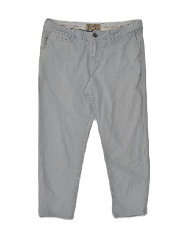 FAT FACE Womens Tapered Casual Trousers UK 12 Medium W32 L23 Blue Cotton Trousers Winter Warm FAT FACE Womens Tapered Casual Trousers UK 12 Medium W32 L23 Blue Cotton Trousers Winter Warm