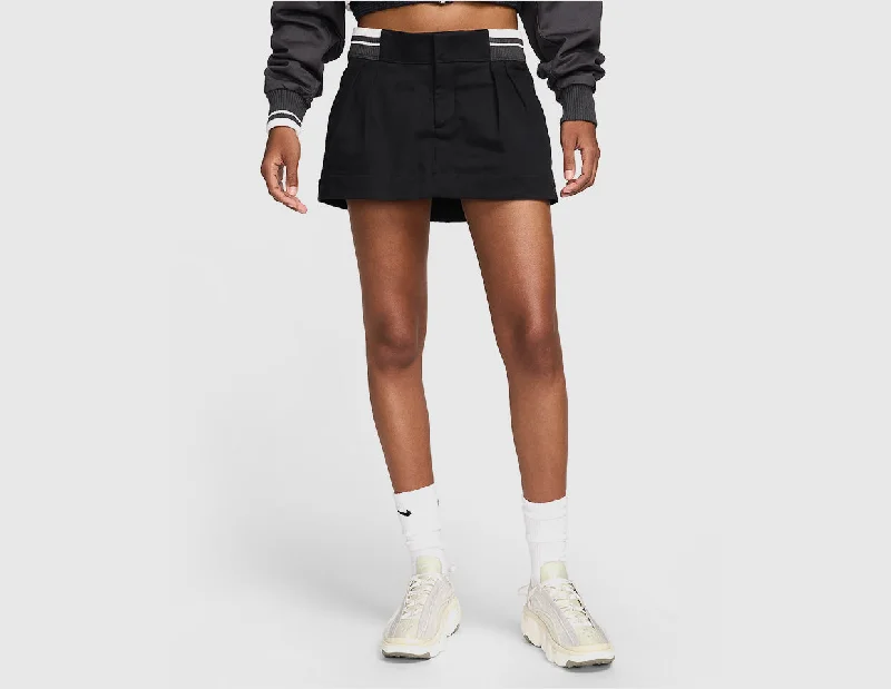 Nike Women's Canvas Low-Rise Mini Skirt Black / Anthracite asymmetrical skirt cut