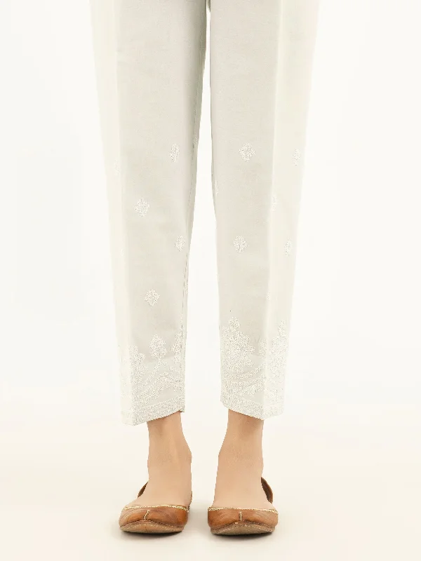 Embellished Winter Cotton Trousers Trousers Floral Bohemian