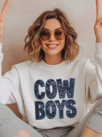 Dallas Cowboys Sweatshirt Hoodie with Front Slit Layering Stylish