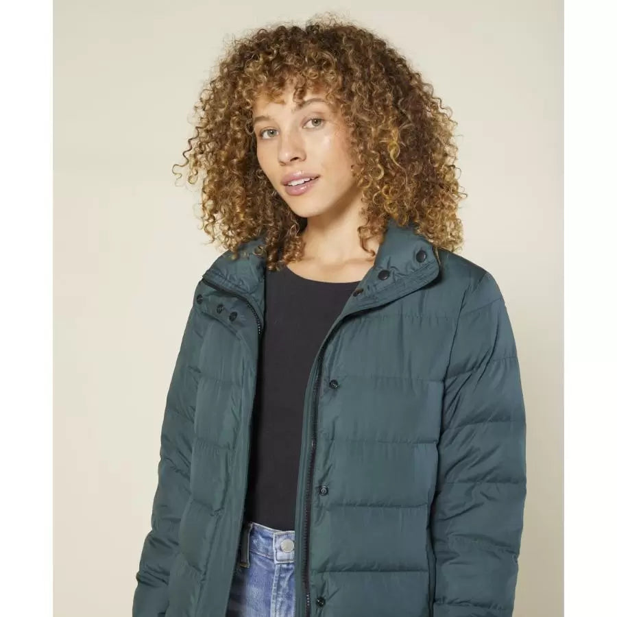 Outerknown Down Puffer Jacket - Women's Zip Front Button Front Snap Front