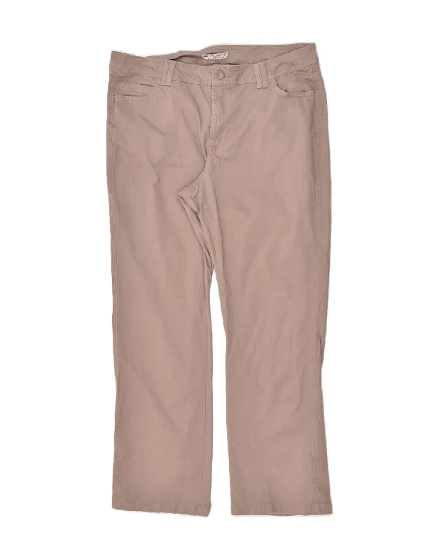 LEE Womens Straight Casual Trousers US 14 XL W36 L29 Grey Cotton Trousers Print Floral LEE Womens Straight Casual Trousers US 14 XL W36 L29 Grey Cotton Trousers Print Floral