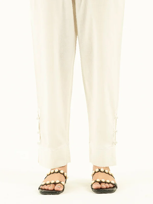 Buttoned Cambric Trousers Trousers Palazzo Wide Leg