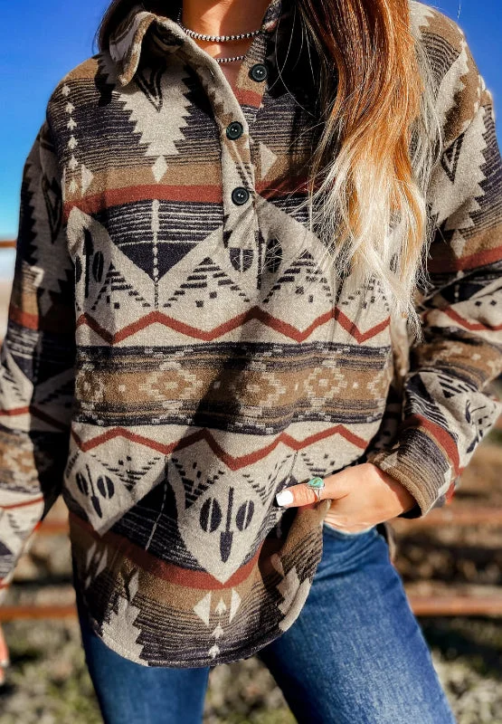 Hazel Blues® | Geometric Half Button Long Sleeve Sweatshirt Hoodie with Metallic Shiny Futuristic Hazel Blues® | Geometric Half Button Long Sleeve Sweatshirt Hoodie with Metallic Shiny Futuristic