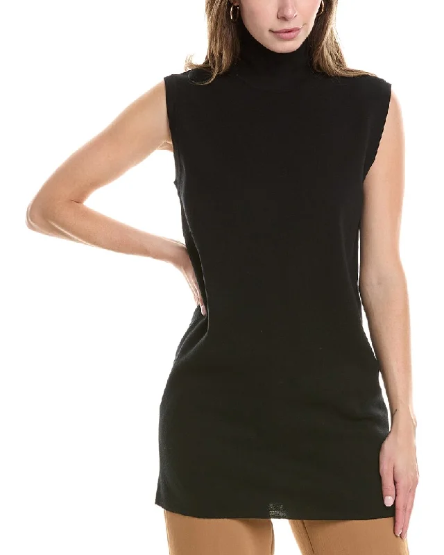 Max Mara Eureka Wool Sweaterdress Notch Collar Peter Pan Collar Cowl Neck