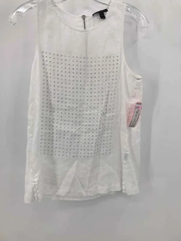Pre-Owned J Crew White Size 0 Tank Top coral tank top