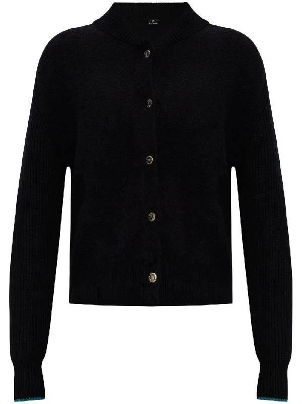 Ps By Paul Smith Women's Sweaters Blue Tailored Straight A-Line