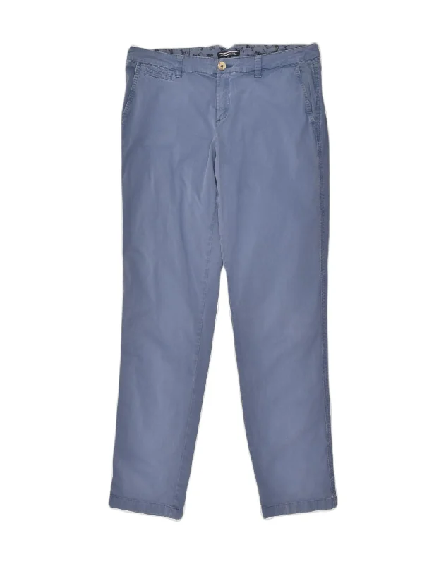 TOMMY HILFIGER Womens Slim Fit Chino Trousers US 10 Large W36 L32 Blue Trousers chic elegant TOMMY HILFIGER Womens Slim Fit Chino Trousers US 10 Large W36 L32 Blue Trousers chic elegant