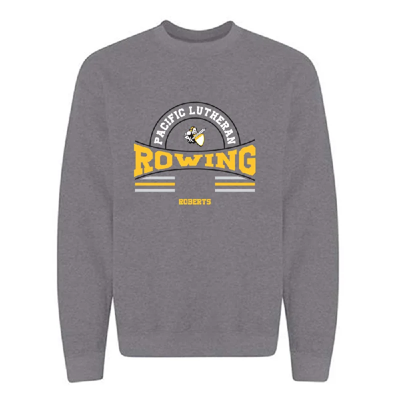 PLU - NCAA Women's Rowing : Suzie Roberts - Crewneck Sweatshirt Classic Fashion Shersey Hoodie with Raglan Sleeves Sporty Comfortable