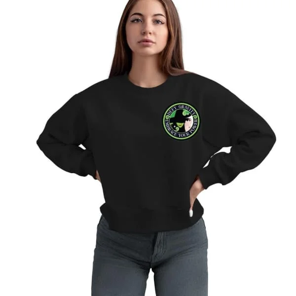 Defy Gravity Sweatshirt Hoodie with Tie-Dye Psychedelic Retro