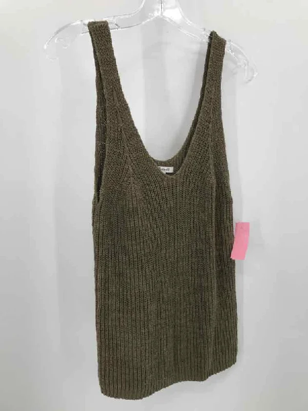 Pre-Owned Madewell Green Size Medium Tank Top vibrant tank top