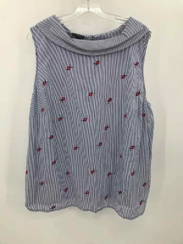 Pre-Owned Talbots Blue Size 3X Tank Top low neck tank