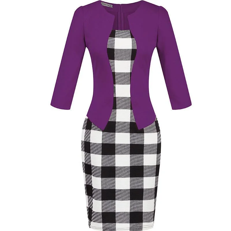 Plaid Purple