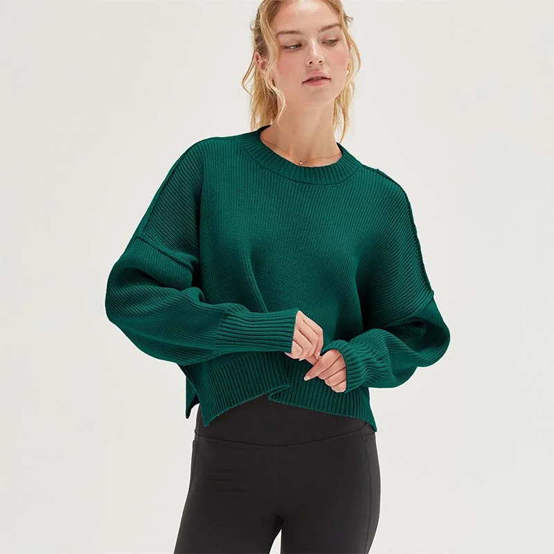 Exposed Seam Sweater Velvet Chenille Corduroy