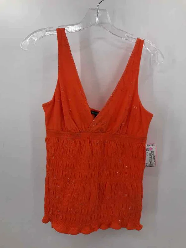 Pre-Owned Ralph Lauren Black Label Orange Size Small Tank Top sage tank top