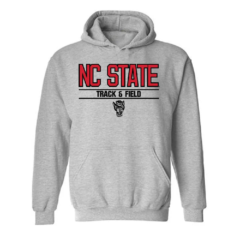 NC State - NCAA Women's Track & Field : Audrey Jenkins - Classic Shersey Hooded Sweatshirt Hoodie with Hem Detail Decorative Unique