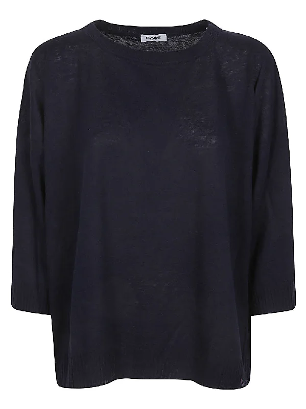 Base Women's Sweaters Blue Fleece Fabric Down Fabric Feather Fabric