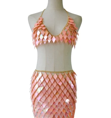 peach pink whole set