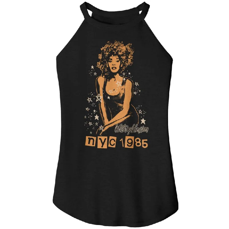 Women Exclusive WHITNEY HOUSTON Rocker Tank, 1985 NYC Stars casual tank top