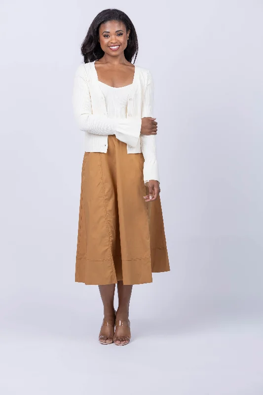 Tanya Taylor Jordanna Dress in Cream/Toffee