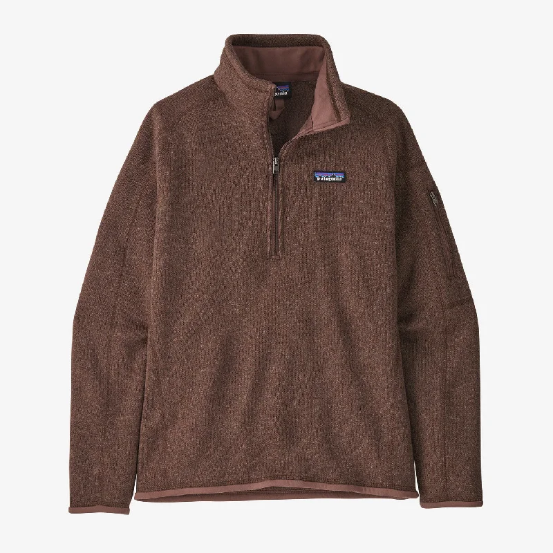 Women's Patagonia | Better Sweater Quarter Zip | Dulse Mauve Chenille Blend Fleece Blend Nylon Blend