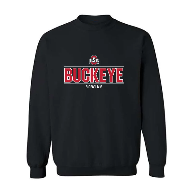 Ohio State - NCAA Women's Rowing : Eliana Bujwalo-Nowak - Crewneck Sweatshirt Hoodie with Patch Decorative Personalized