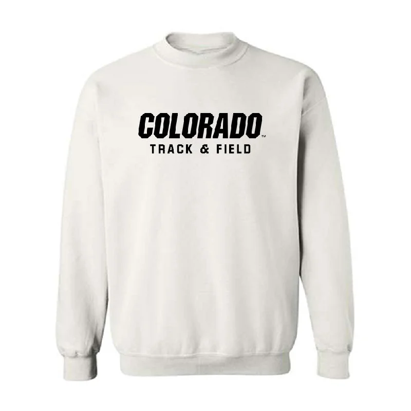 Colorado - NCAA Women's Track & Field : Olivia Sheridan - Crewneck Sweatshirt Hoodie with Half-Zip Sporty Casual