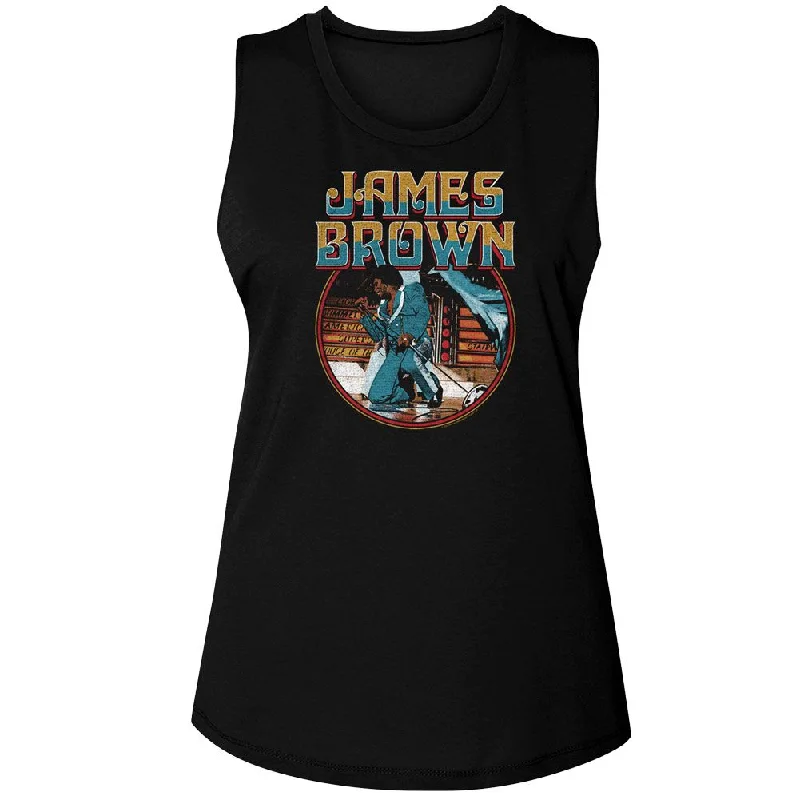 JAMES BROWN Tank Top, Kneel ivory tank top