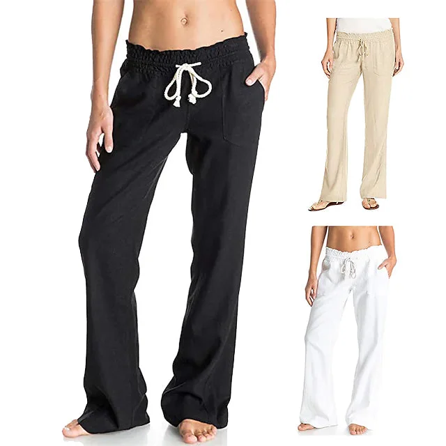 Women's Simple Comfortable Breathable Trousers Trousers Bridal Satin